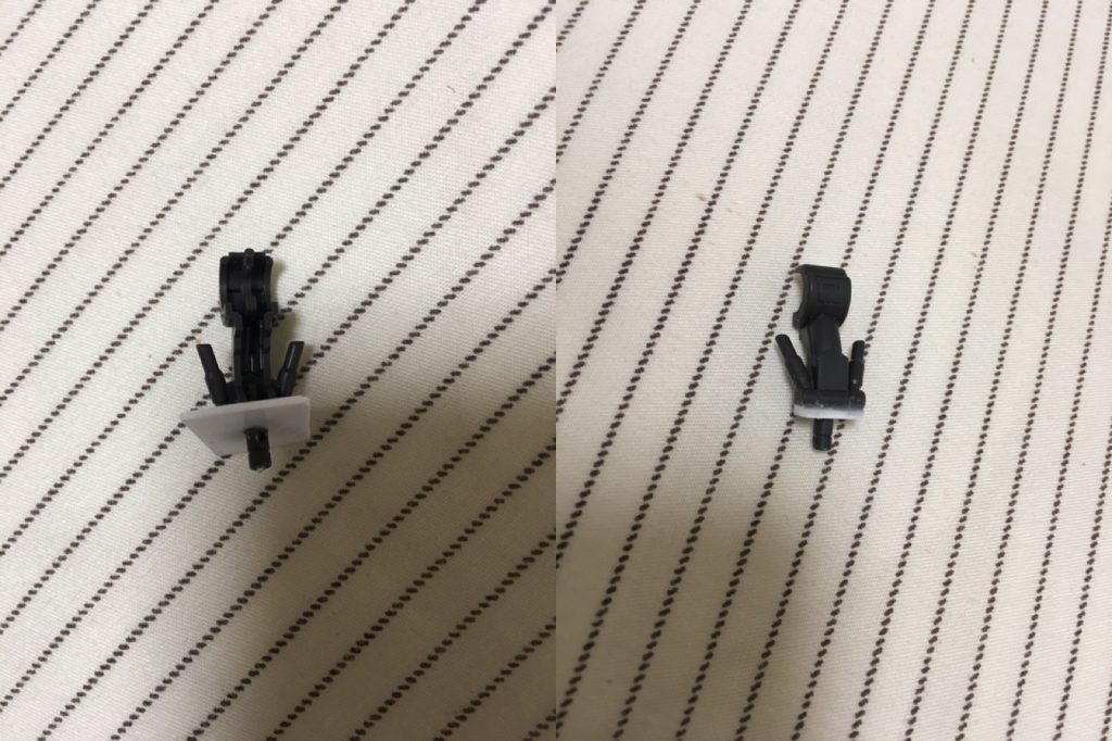 腹部や首の延長にあたり、真鍮線やピンバイスを用いた工作も今回初めて挑みました。