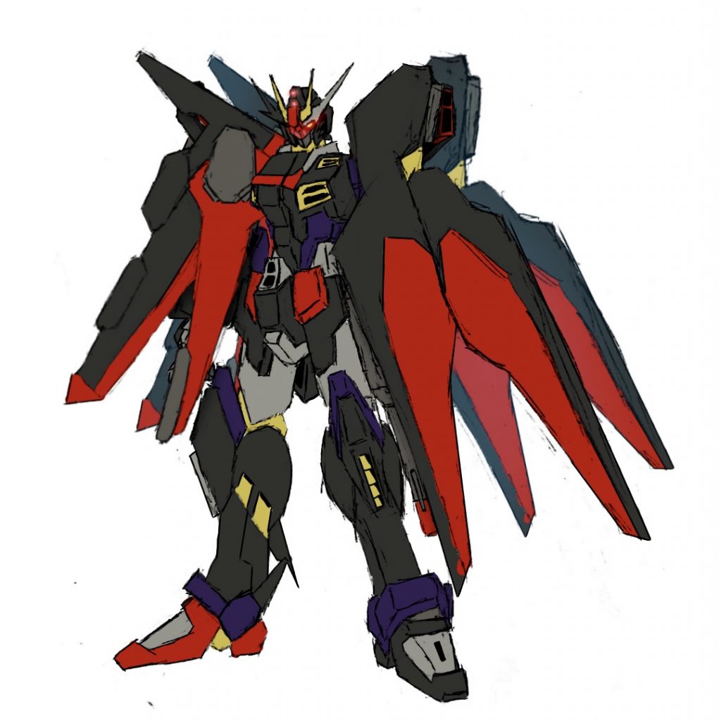 製作前に、大まかにイメージを固めるために描いたイラストです。
細かな違いはありますが、ほぼイラスト通りに出来たので良かったです。