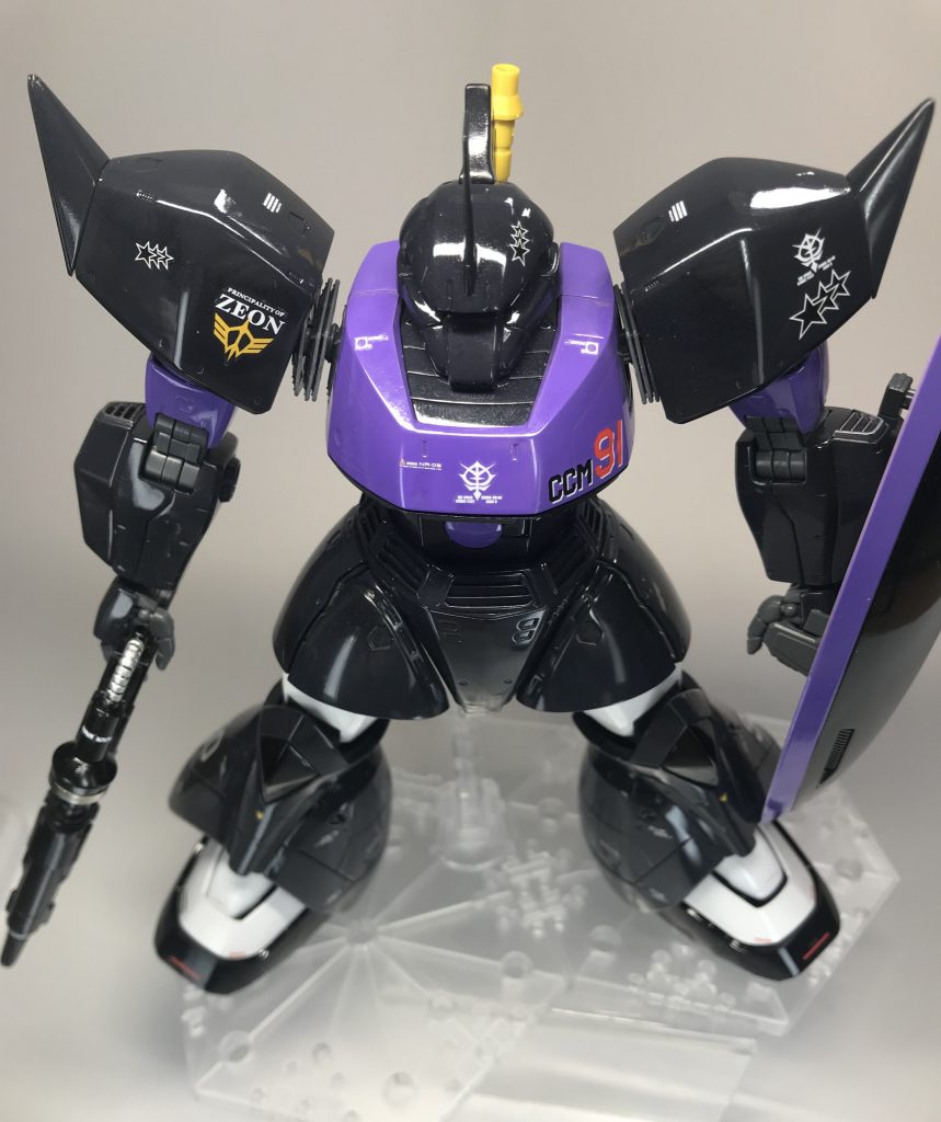 MG ゲルググ  黒い三連星仕様 【ソリッドグロス塗装仕上げ】–4枚目/制作者：モルガナ