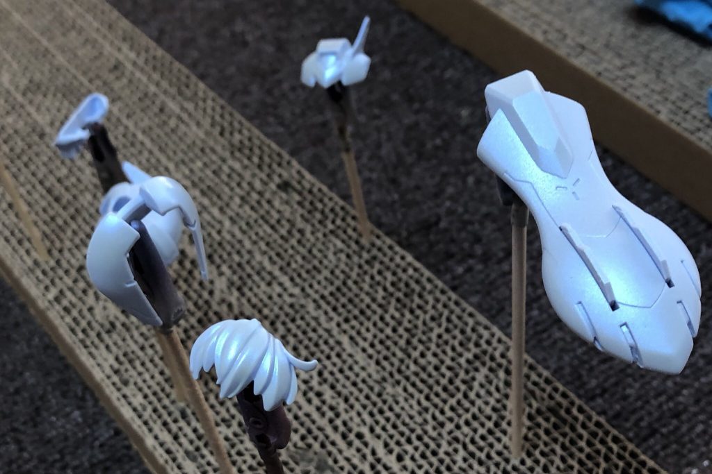 クリスタルカラーエメラルドブルーをしっかり塗装