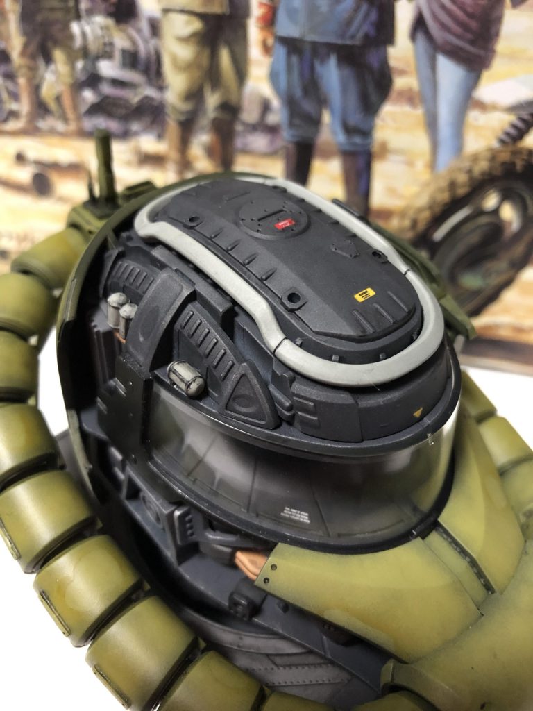 内部は簡単な塗り分けとウォッシング程度で簡単に仕上げました。