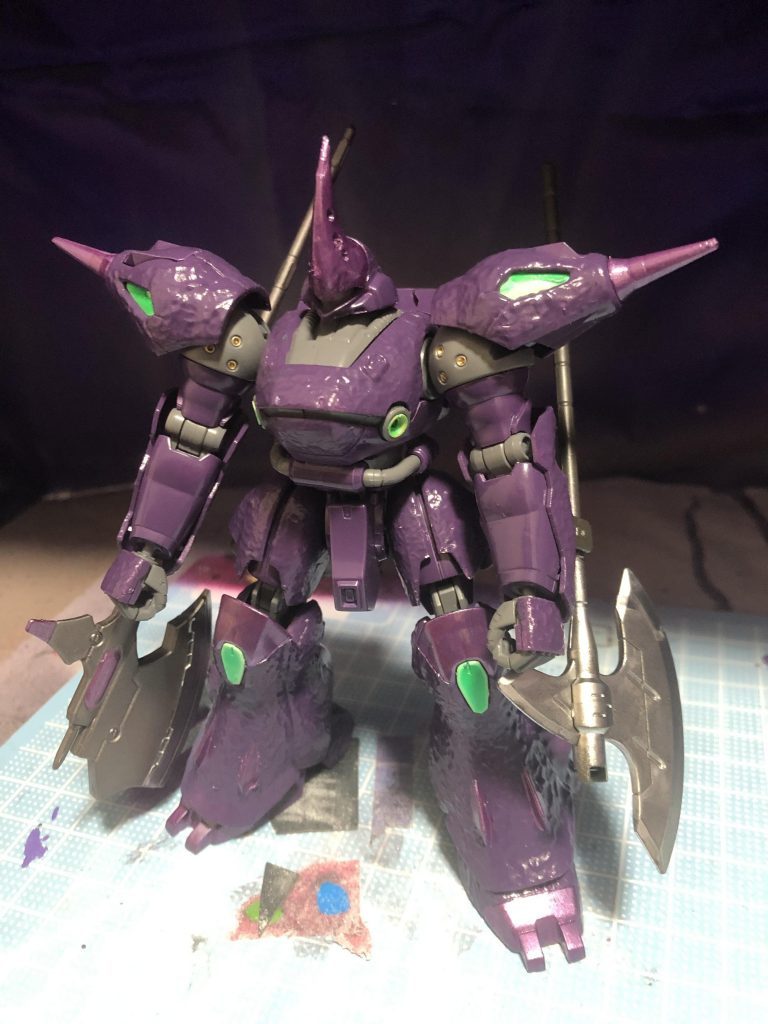 面積が広いので下地にパターンをつけてみました！
色分け部分には付いてません