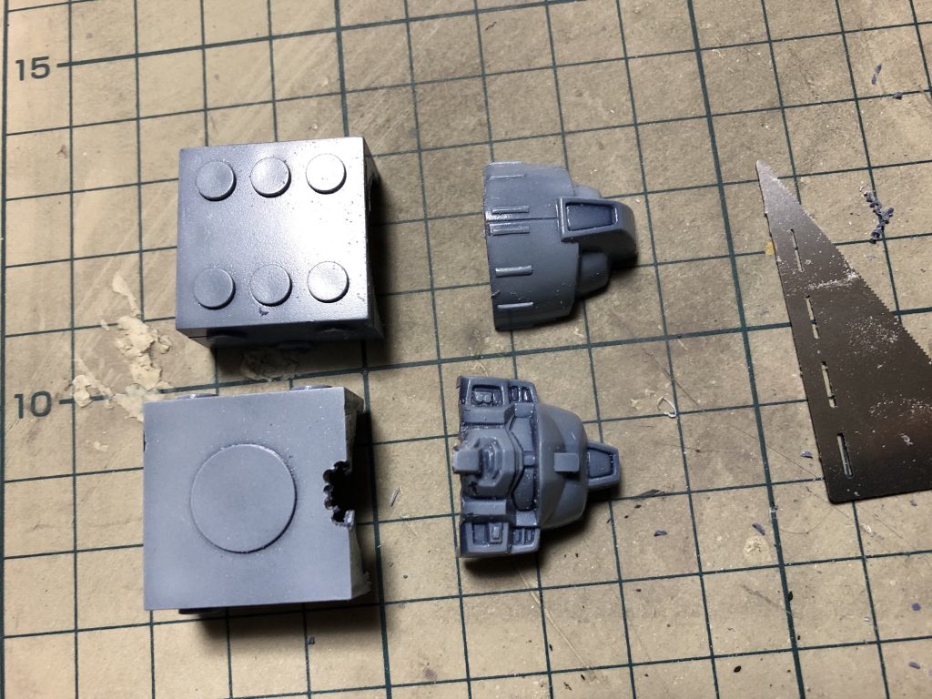 首と胴体切り離し