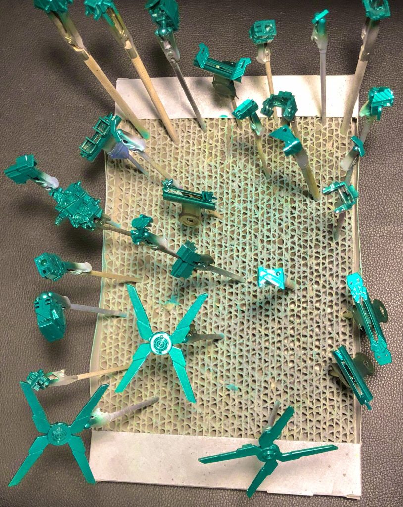 初のメタリック塗装