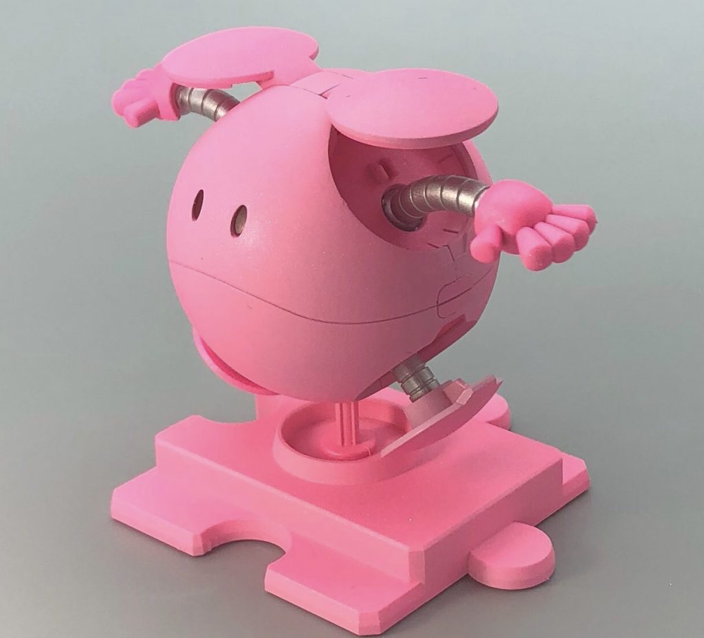 蛍光ピンクの顔料とパール粉を混ぜたものでコートしてます♪