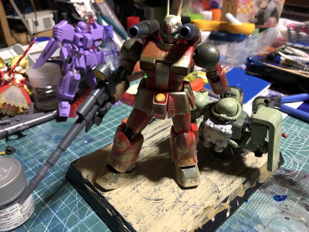 ガンキャノンとザクII–4枚目/制作者：レモンさん