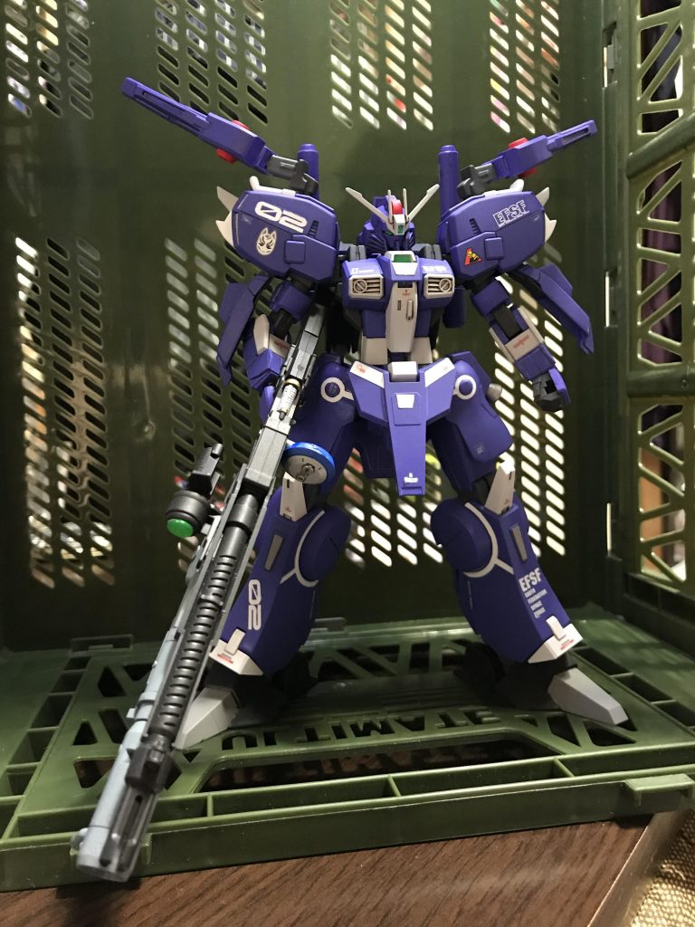 Sガンダムとシルヴァバレトをミックス、カラーはブルーバイオレットで塗装してます。