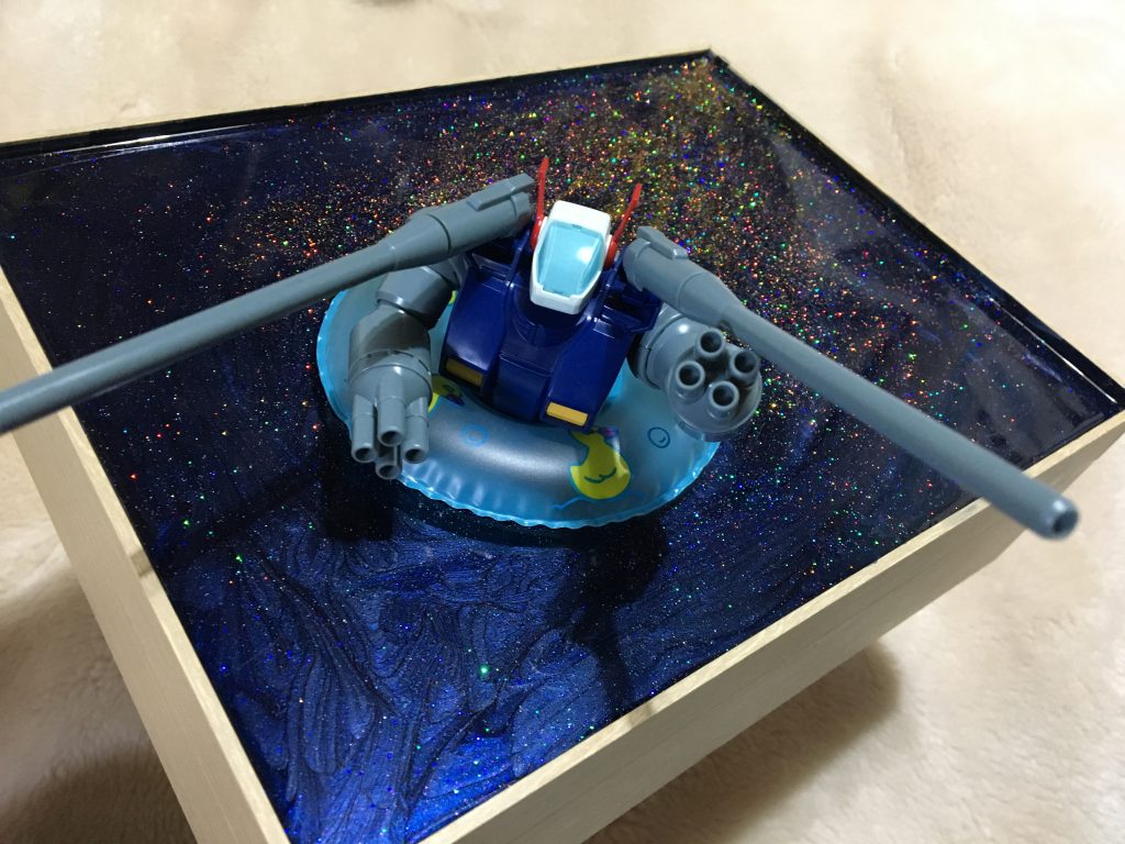 こんにちは、ガンタンクちゃん!星の海は気持ちいいかい?