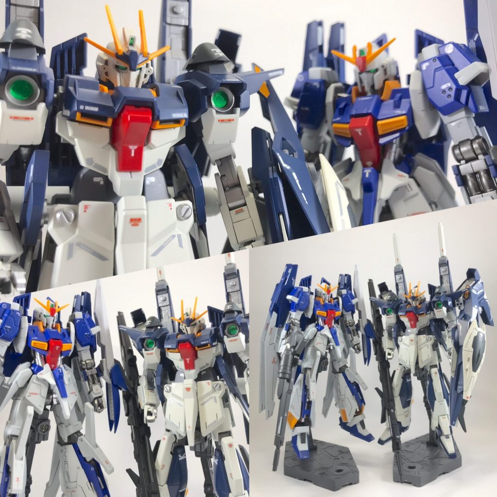 以前投稿した、兄弟機のライト
ニング ゼータガンダムとの
ツーショットです。