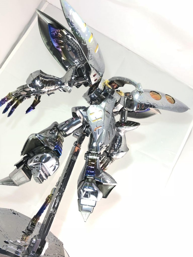 MGキュベレイダムド、エアブラシ・メッキ塗装–3枚目/制作者：kシェパード