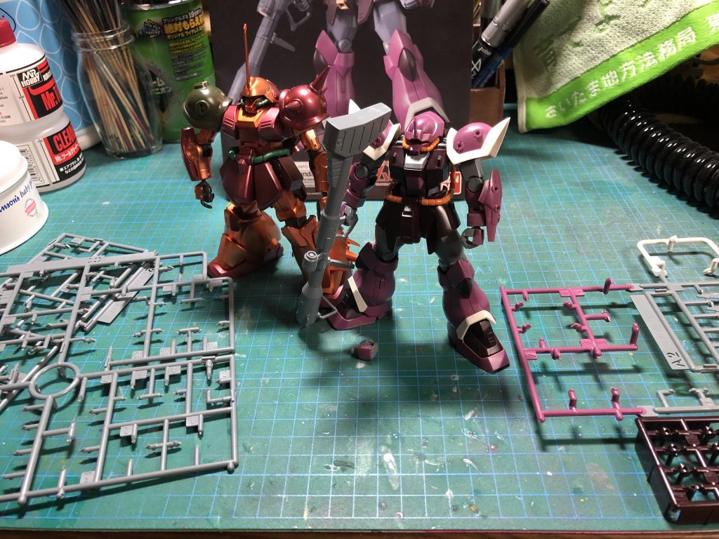 頂き物の2体を仮組。
マラサイは限定品のエクストラフィニッシュ