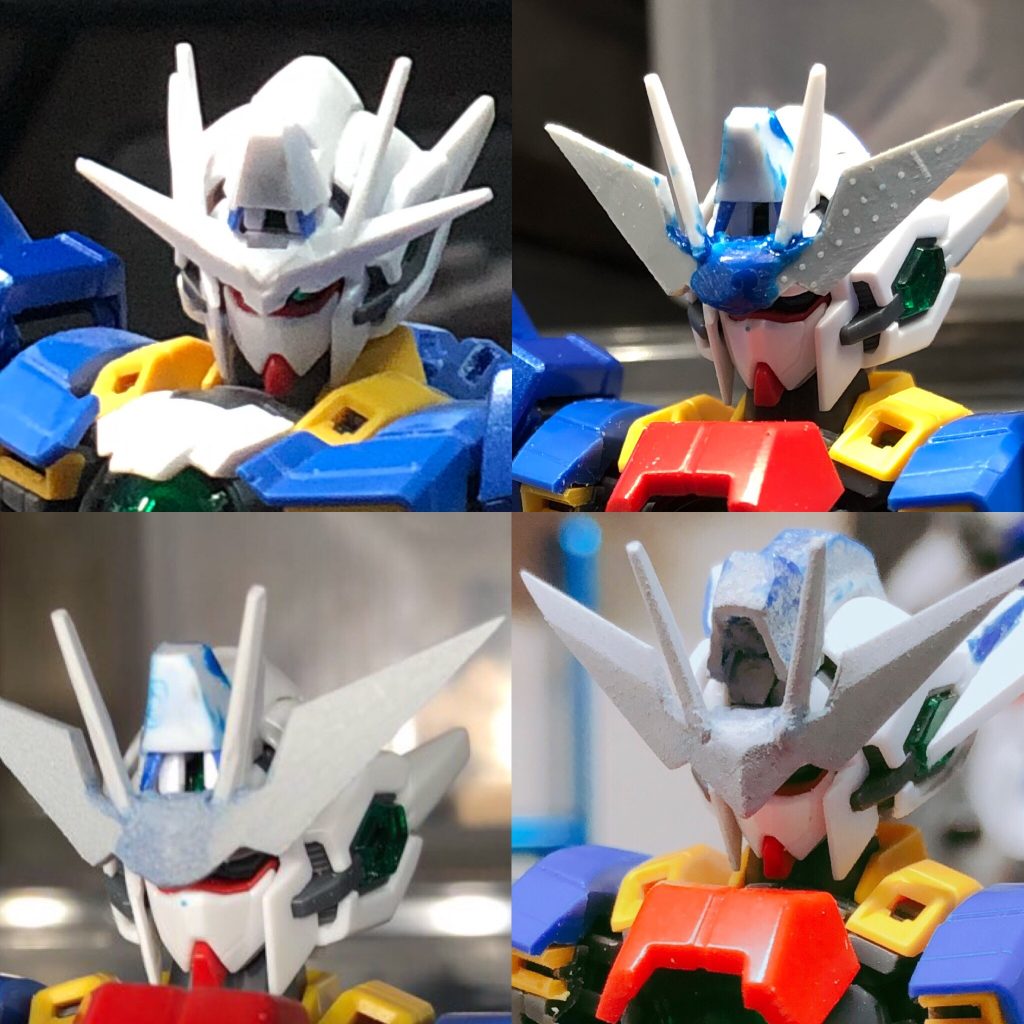 思えばこのころからひたすら顔にはこだわり続けて製作をしていました。
アンテナはスクラッチです。