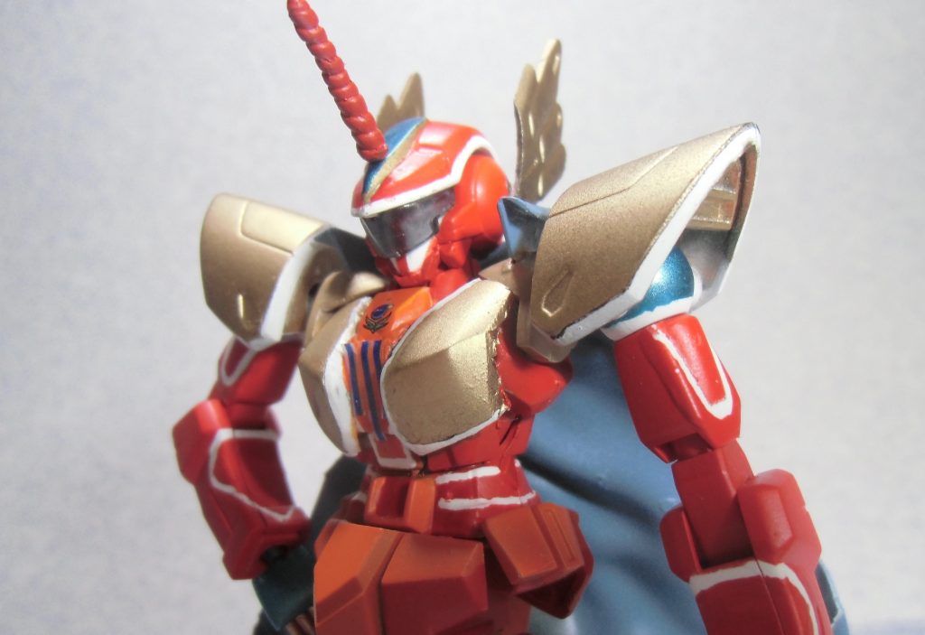 アルカイザーの元絵において、配色があいまいなところが多かったため、色を決めるのが大変でした。