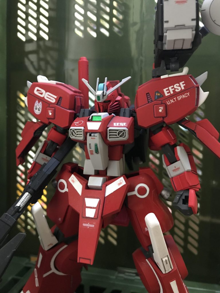 エステル少尉は女の子
ザフト時代はラクス親衛隊ロイヤルガード所属
部隊色が赤だったことから赤い機体に搭乗するという妄想です。