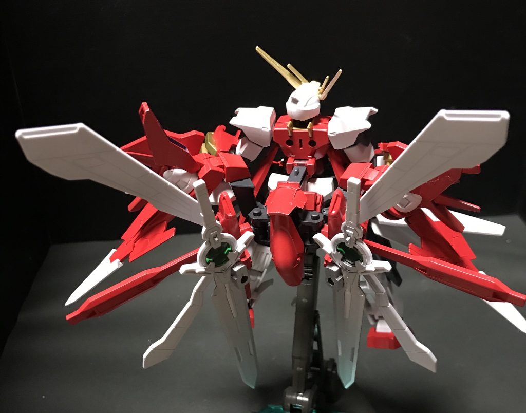 ダブルオースカイのバックパックを後ろにする機能もちゃんと残してます