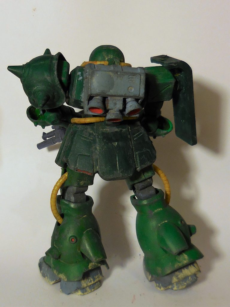 バックパックが一番上手くウェザリングできた気がします。