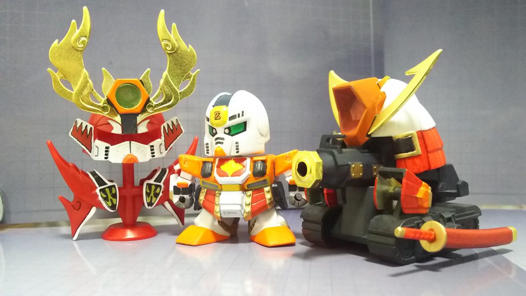 装備を合体させ武者戦車に。
そして火の鎧出現。