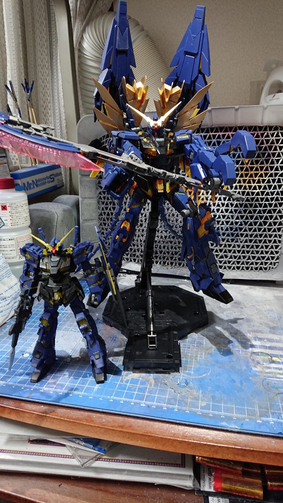 一応以前組んだユニコーンとの比較。