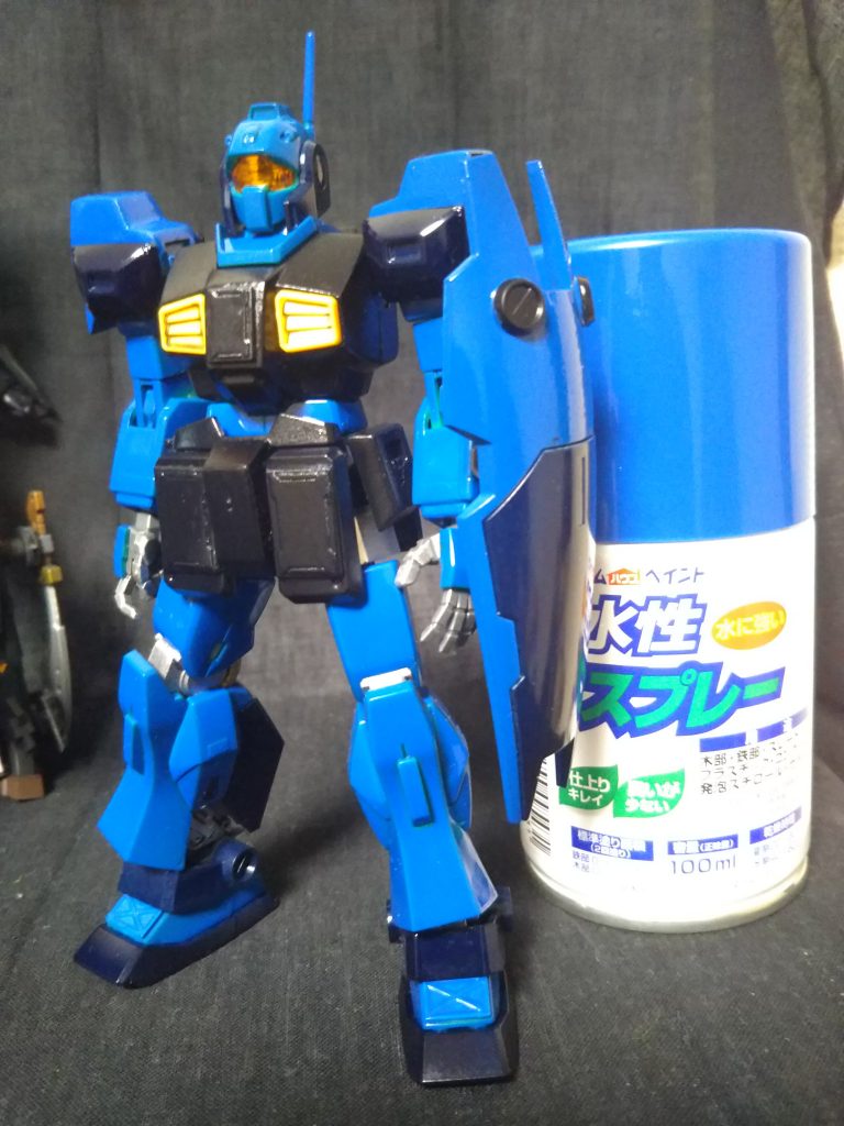 主にアトムペイントのスカイブルーで塗装
