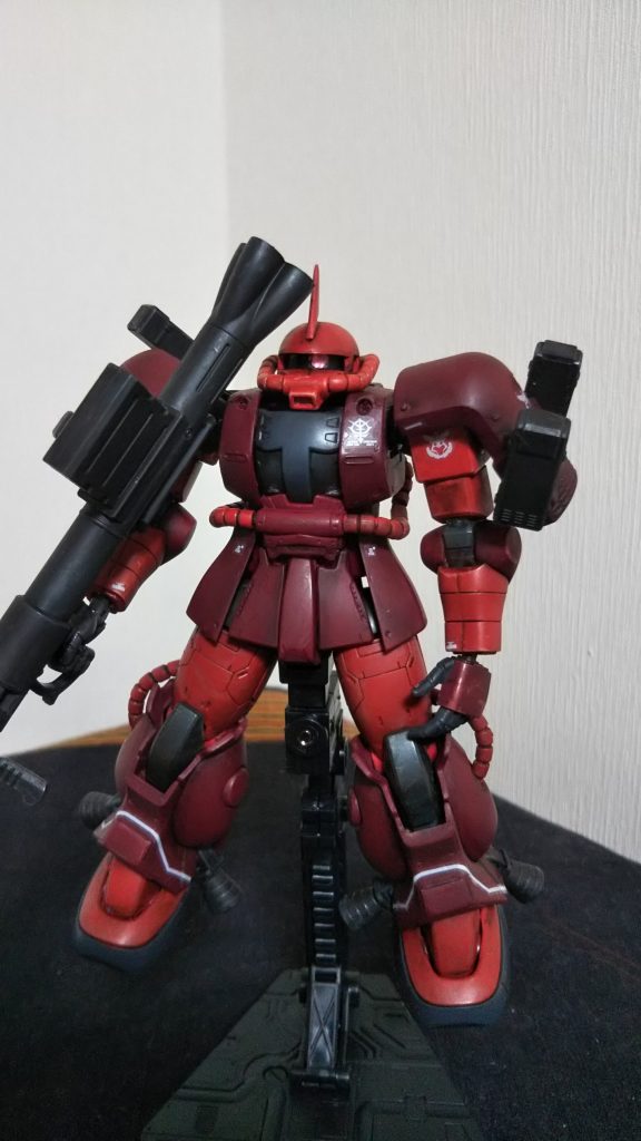 スカーレットレッドとブラッドレッド ブラックグレーで塗装してウェザリングカラーグランドブラウンでｳｫｯｼﾝｸﾞ