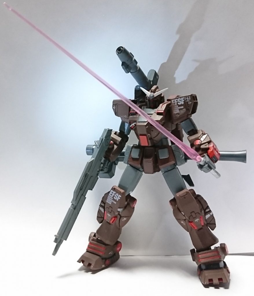 GFFのサーベル柄をそのまま使うためにサーベル刃に穴あけて加工