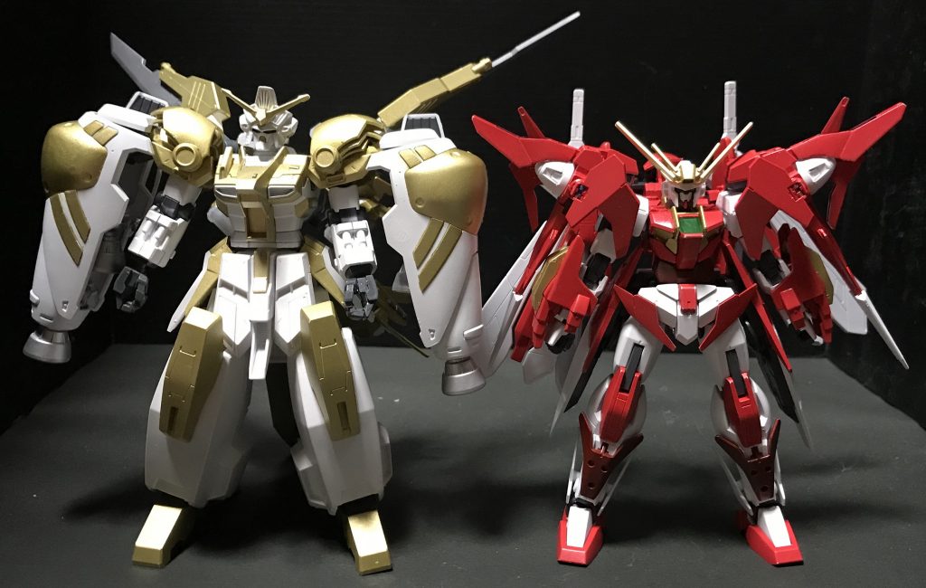 意外と寸劇考えるの楽しいw
ちなみに前回投稿したアールマティと比較するとこんな感じ
色々付けた割には意外とコンパクト