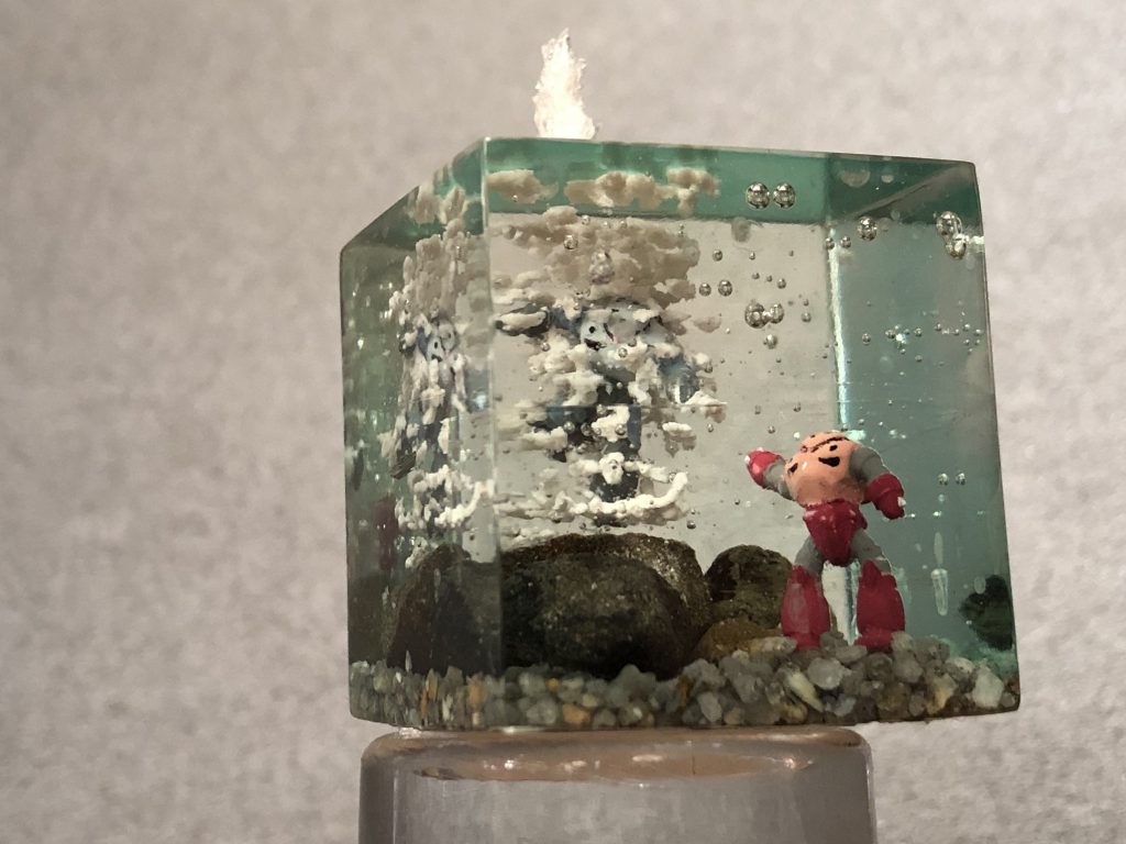 気泡が入ったのはワザと と言い訳してみる。