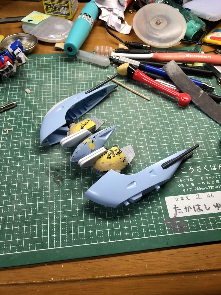 真鍮線を使って上手く付けられました!