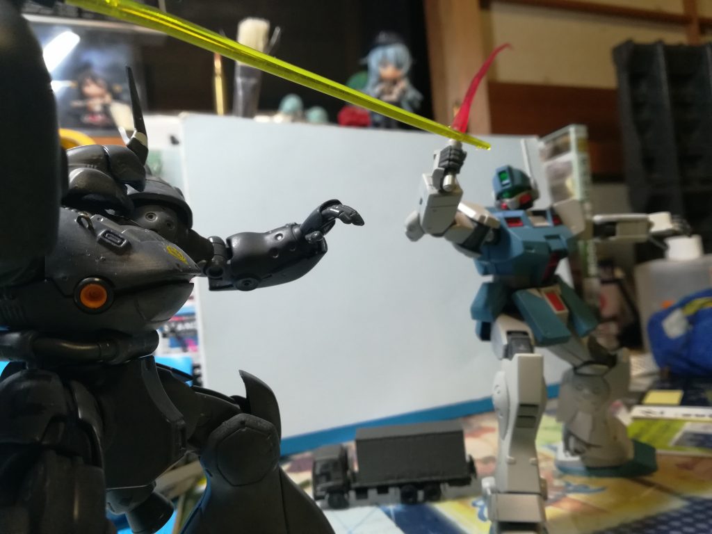 ケンプファーとの戦闘
0080の劇中ではやられていましたが肉薄する姿は武骨でかっこいいと思います…！