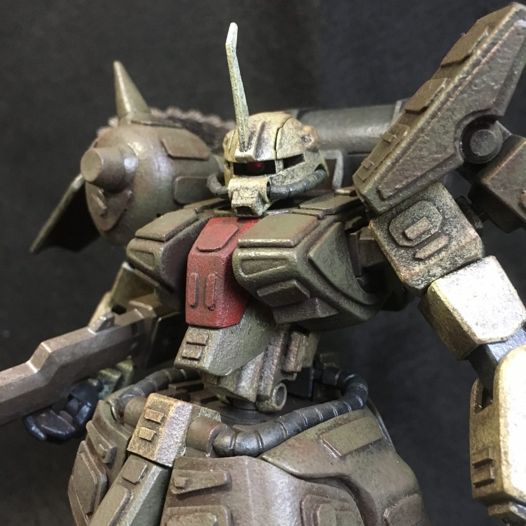 マホガニー下地の スポンジ塗装になります