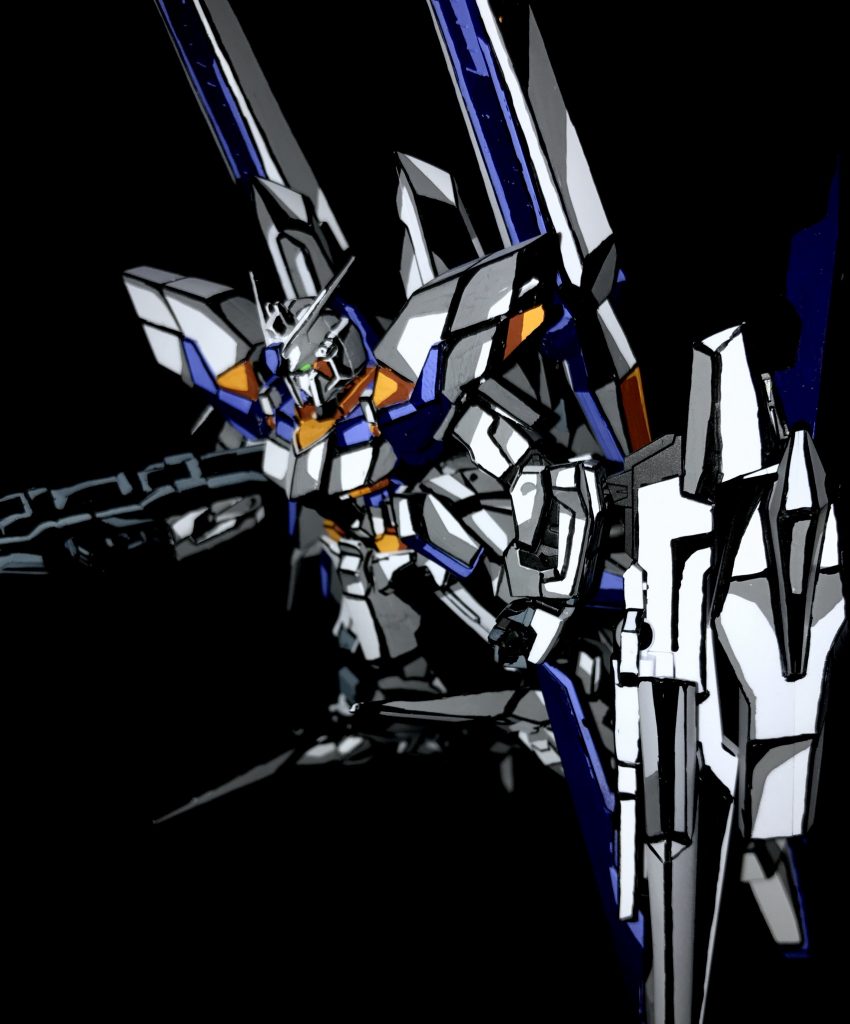 1/144 ガンダム デルタカイ アニメイラスト風模型–5枚目/制作者：@j_gunaka