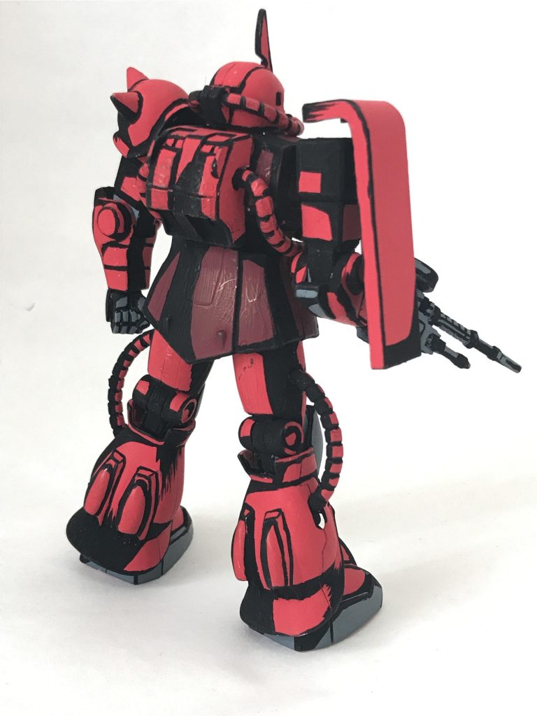 1/144 シャア専用ザク アメコミイラスト風模型–5枚目/制作者：@j_gunaka