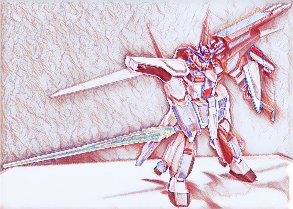 レジェンド・ターミガンには特殊な機能が備わっており発動すると上↑の画像に似た姿となって通常形態よりも機動力が上がる他この特殊形態時に発射したビームの色は赤くなり全てが強制的に照射となるようだ。
しかしこの特殊形態時での照射を直撃した機体は体を覆う程のビームを浴びたのにも関わらず後方へ弾かれるように吹っ飛ばされただけで大した損傷にはならなかった、何かからくりがあるようだが解明はされていない。