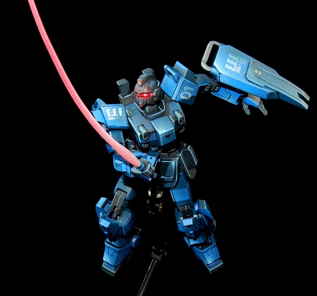 HGUC ブルーディスティニー１号機　イラスト風塗装–8枚目/制作者：今日