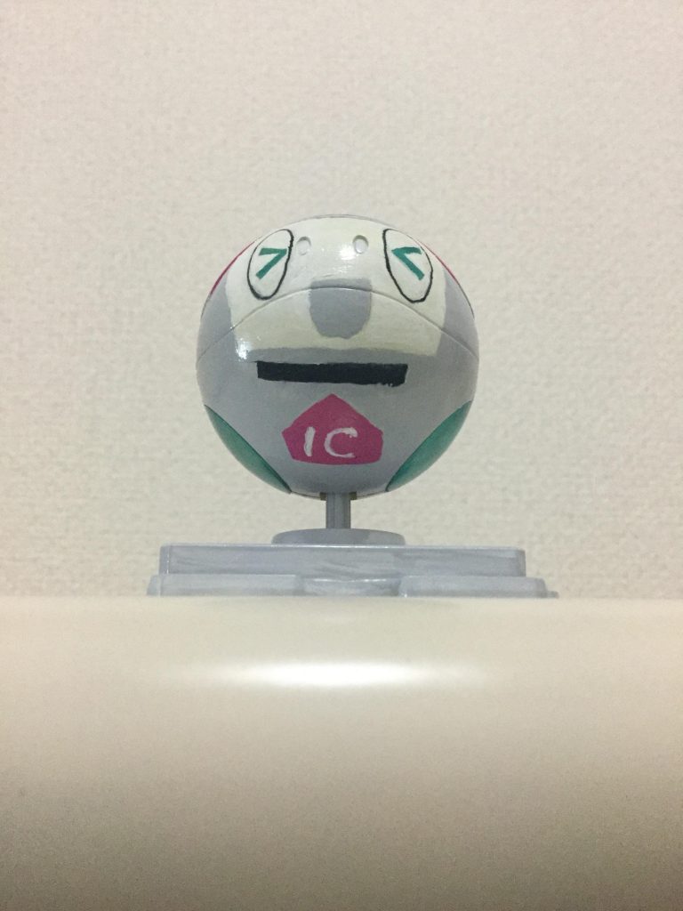 おまけの子ですがICの文字も筆で書いてみました。