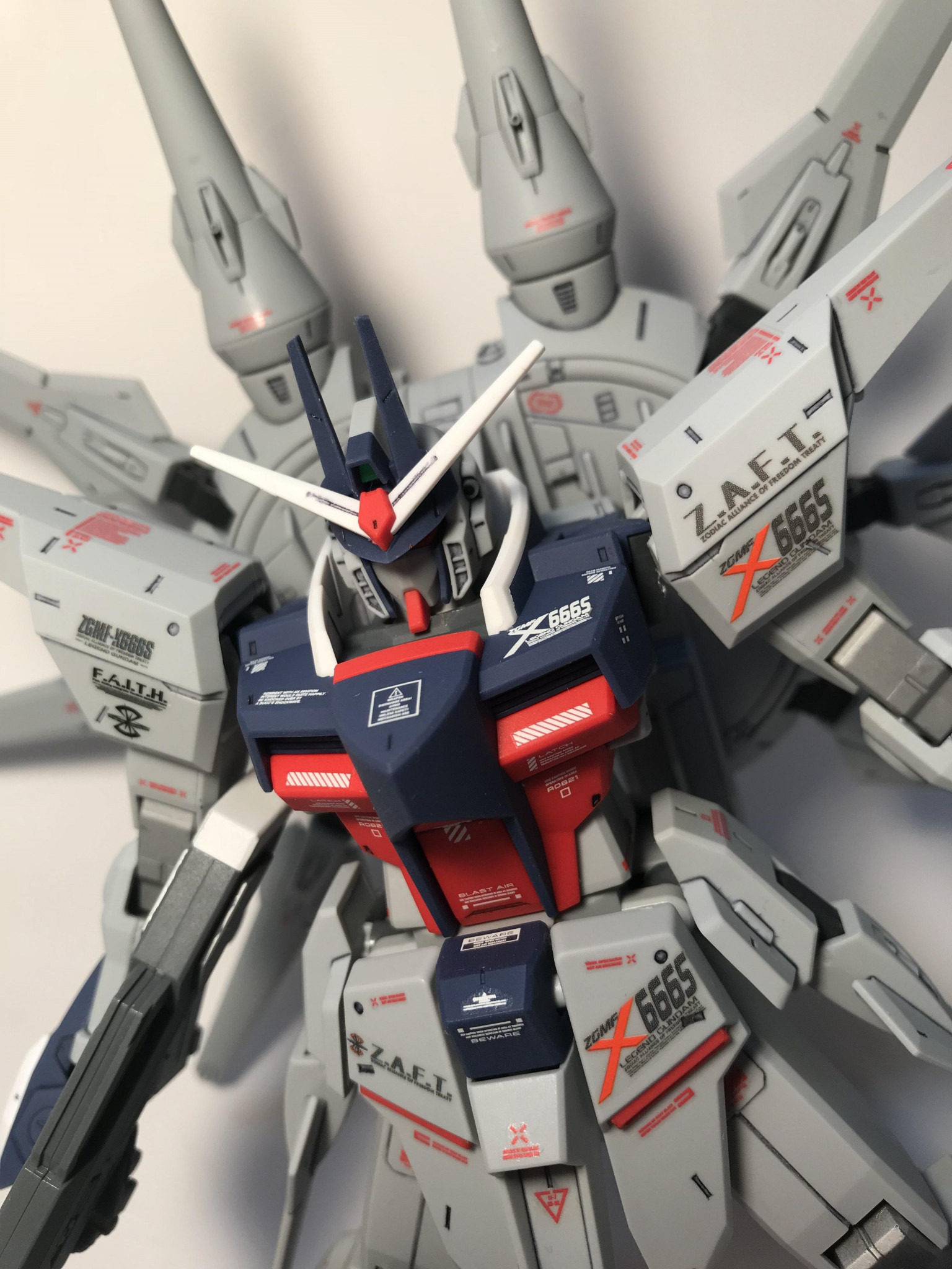 レジェンドガンダム【MGフレーム改修・全塗装完成品・ジャンク 