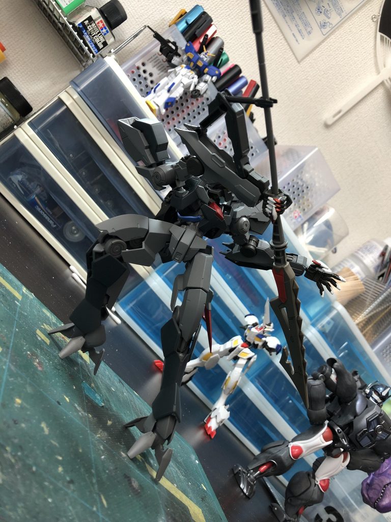 武器を使用した姿