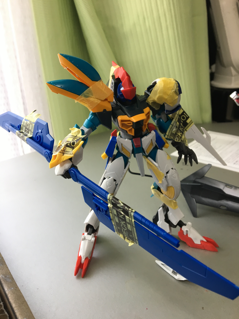 仮組時です。当初は謎の武器を作ろうとしていました。