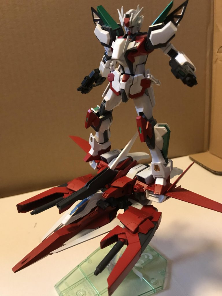 ストライクを背に乗せた状態