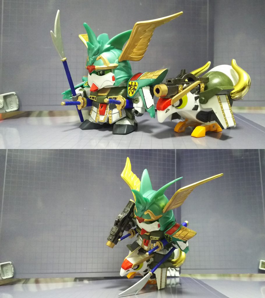 鎧着装
隼王と荒鷲の乱舞、必殺・木の葉吹雪！