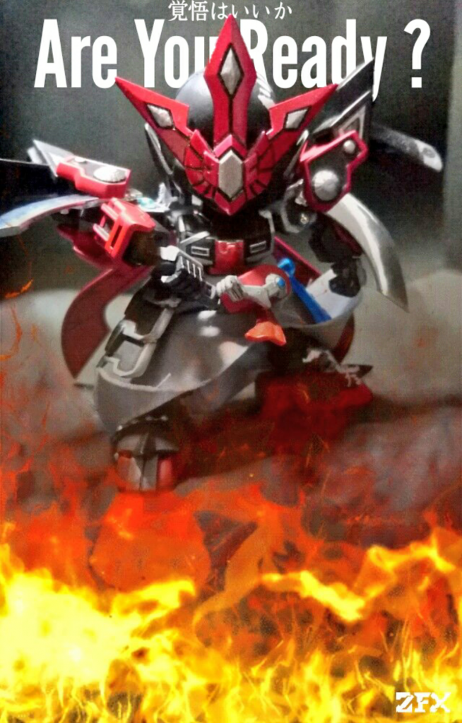 ○武者-必殺技02腰の頑駄胴来羽の「究帝狩令刃(くりてぃかるればー)」を握り、倒すことが…できてるよ。勢いでこう編集したけどスクラッシュドライバーの方がデザイン的には近いね!
・ZFXの動画機能で撮影したものhttps://twitter.com/Nicoyaka1010/status/1102142748713349120?s=20
・脳内設定頑駄胴来羽は半鉄機化した俺崇帝守の無限のエネルギー源。究帝狩令刃をバイクのグリップの様に捻ると彼の闘志に答えてエネルギーを増幅させる。