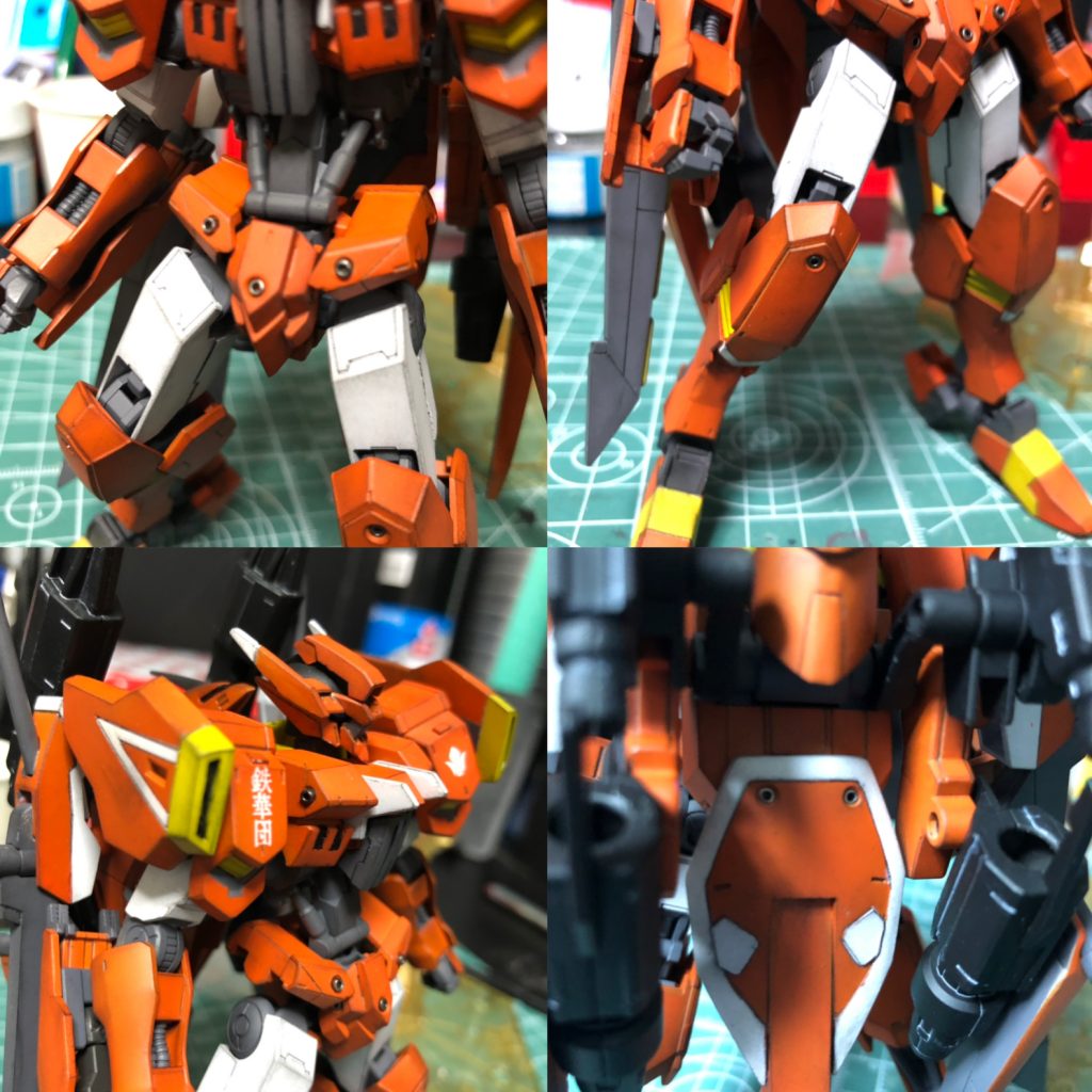 メタルパーツに見立てたガラスビーズを何ヶ所かうめこんでます。