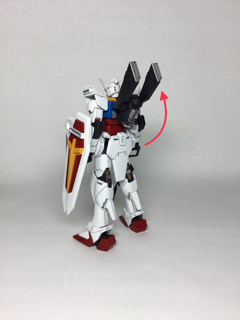 バックパックに新造したブースターは稼働します。ハイマットモード的な。