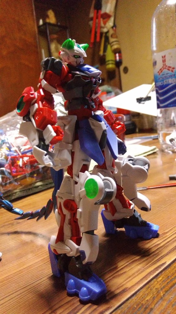 ニャイア化中期段階
尻尾を付けて胸アーマーにインパルスのパーツを追加