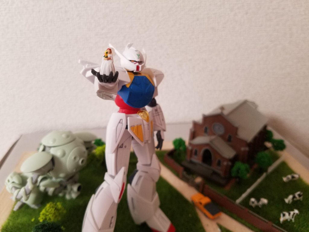 背景の教会などは、オリジナルで配置しています。