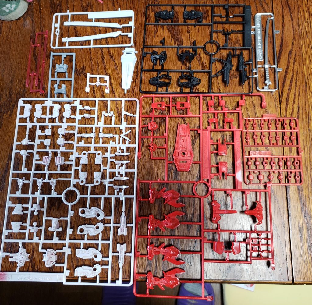 ランナーごと100均のラッカースプレーで塗装しました。