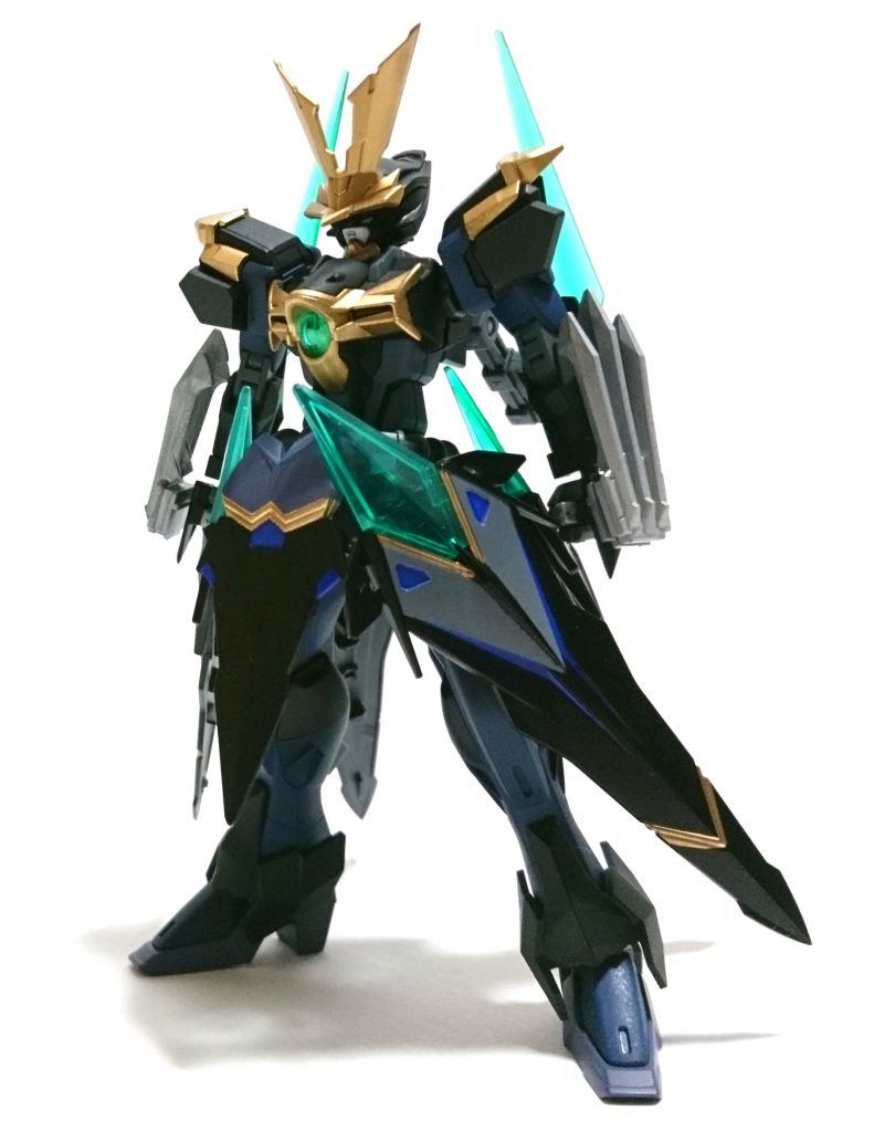 [本体塗装]
ブラックとティターンズブルーで塗装し、艶消しトップコートをかけました。
この２色はトップコートかけると剥がれにくくなります。