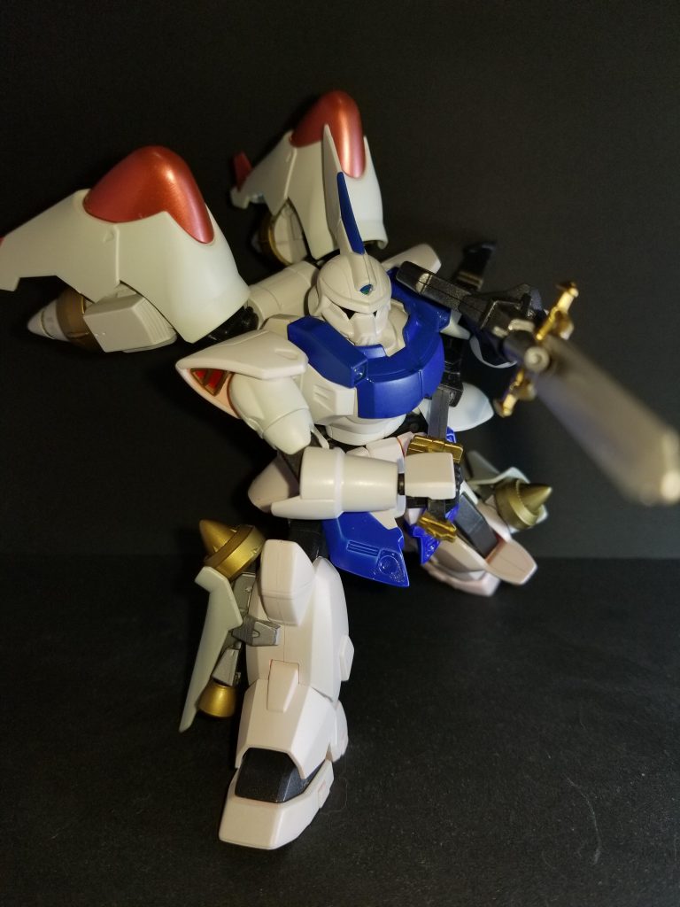 それでも、このMSは戦う事となる。このMSが平和を維持できなければ軍部が動く、再び戦争が起こる。それだけは避けなければならない。
人々の願いは平和。ジンハイマニューバが平和維持のシンボルに選ばれたのは、シルエットが翼を広げた鳩に見えるからだ。