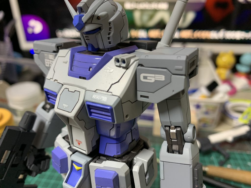 肩のG3のデカールもハイキューパーツのデカールです。
けっこうお気に入り。