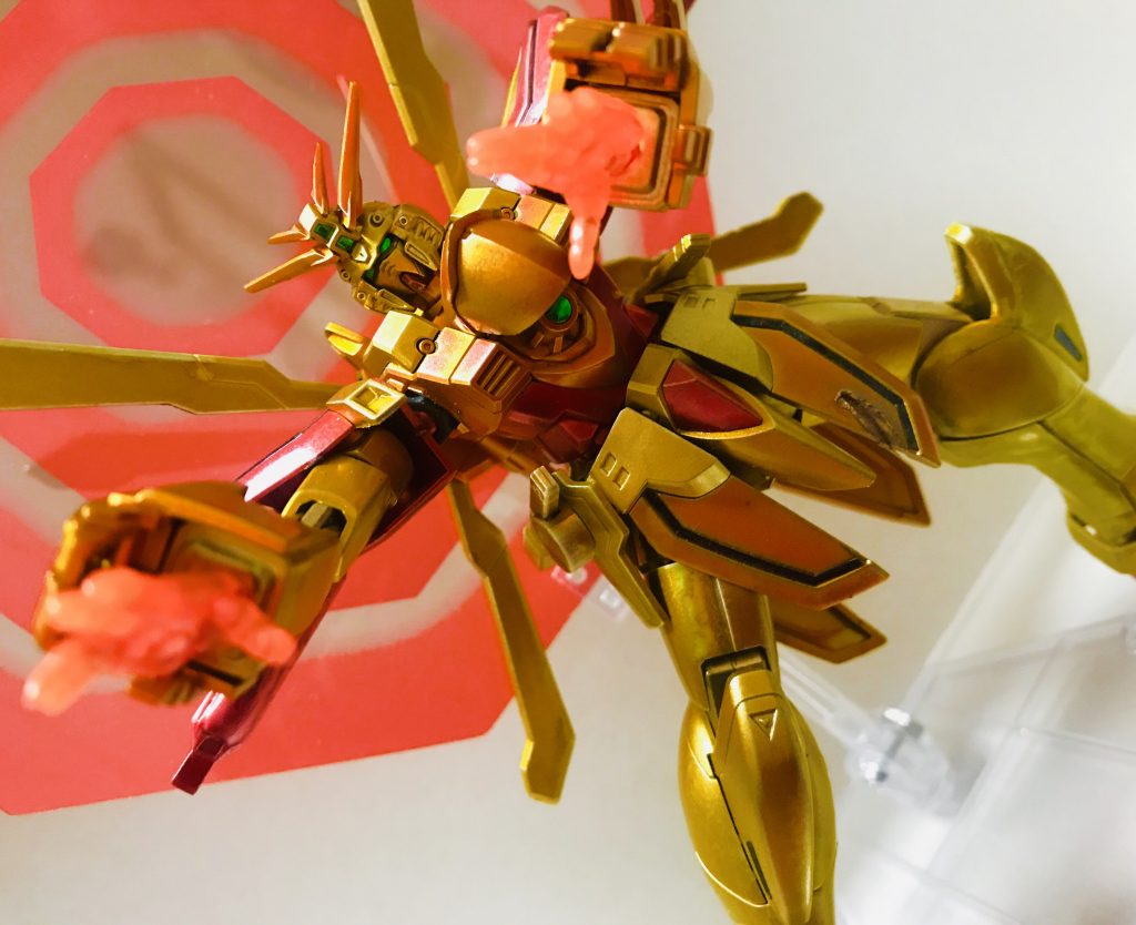 後ろのやつはロボット魂エヴァのATフィールドを使っておりますw